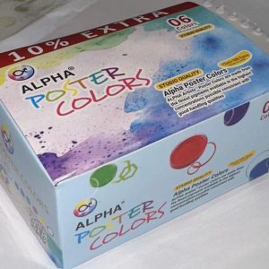 Alpha Poster Paints Junior 15ml+10% Extra (Pack of 6)