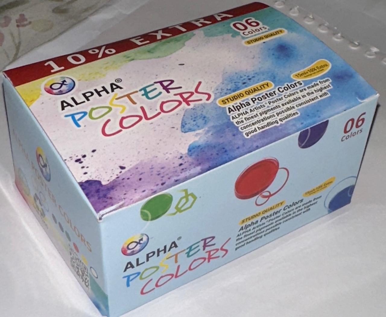 Junior 6 Pack 15 ML+10% Extra Alpha Poster Color - Image 2