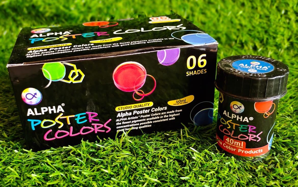 6 Pack 40 ML Alpha Poster Color Basic