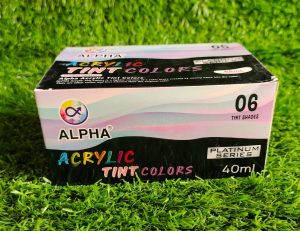 Alpha Acrylic Tint Paints 40ml (Pack of 6)