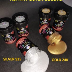 Alpha Poster Colors Basic (Silver 925, Gold 24k) 40ml